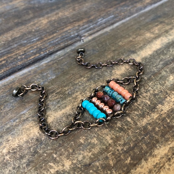 Dainty Fossil Coral Chain Bracelet - Picture 3 of 5